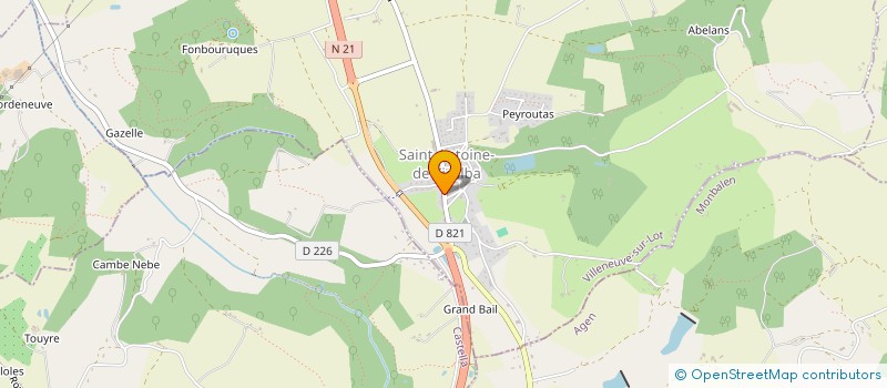 localisation de l'entreprise MADAME AXELLE SANTURENNE  SAINT-ANTOINE-DE-FICALBA