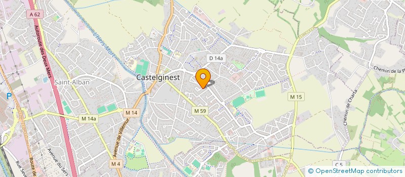 localisation de l'entreprise MADAME AXELLE SAUTER  CASTELGINEST