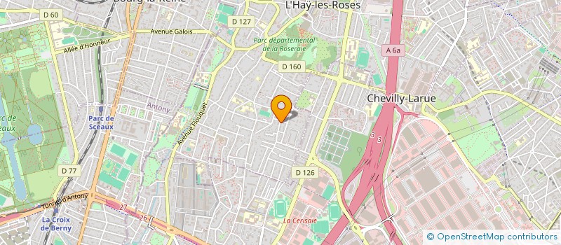 localisation de l'entreprise MADAME AXELLE SIESSE  L'HAY-LES-ROSES