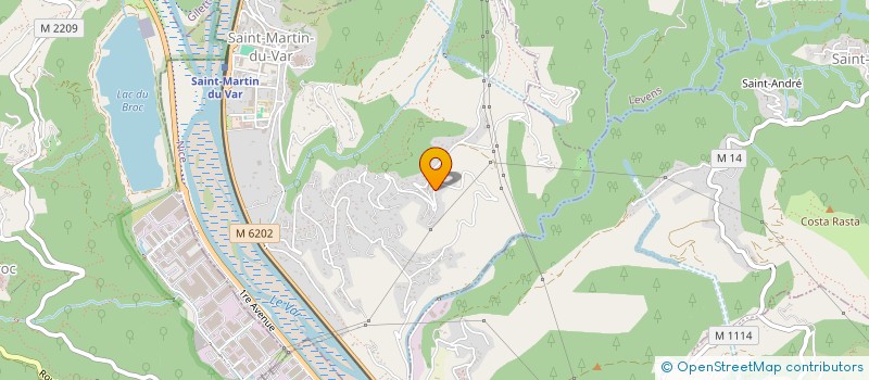 localisation de l'entreprise MADAME AXELLE SILVA PEREIRA  CASTAGNIERS