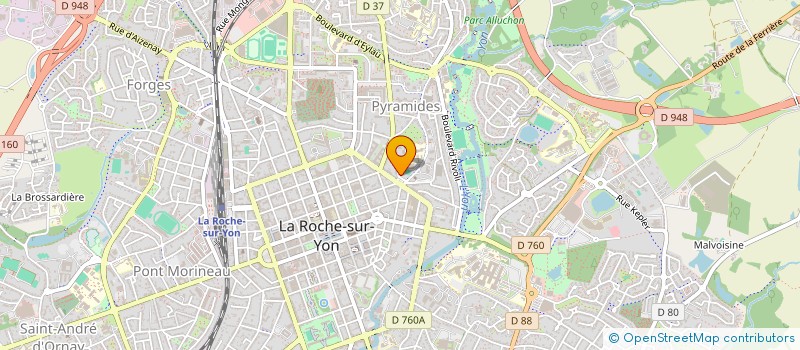 localisation de l'entreprise MADAME AXELLE SIMONIN à LA ROCHE-SUR-YON