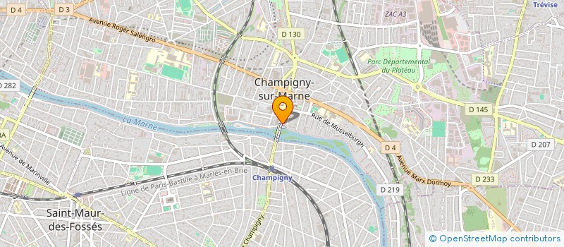localisation de l'entreprise MADAME AXELLE TERRAY à CHAMPIGNY-SUR-MARNE