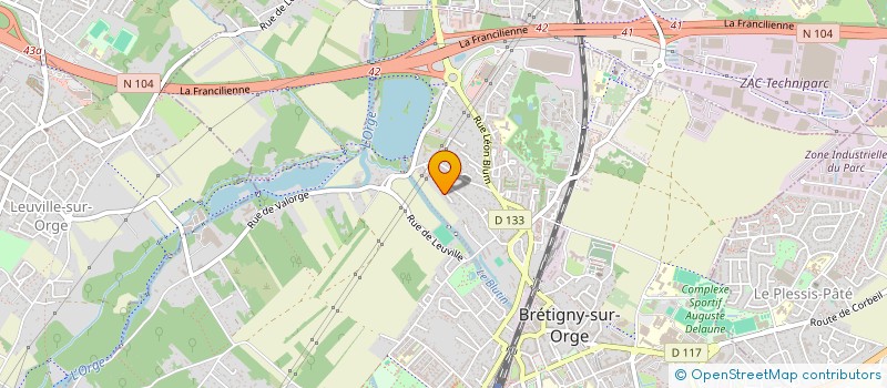 localisation de l'entreprise MADAME AXELLE VAN HEURCK à BRETIGNY-SUR-ORGE