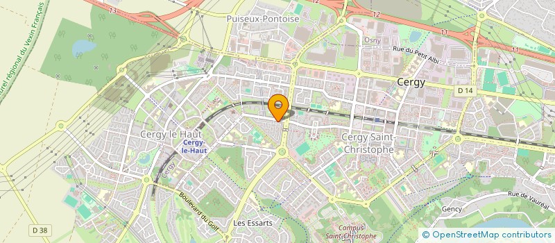 localisation de l'entreprise MADAME AXELLE VERDOLINO  CERGY