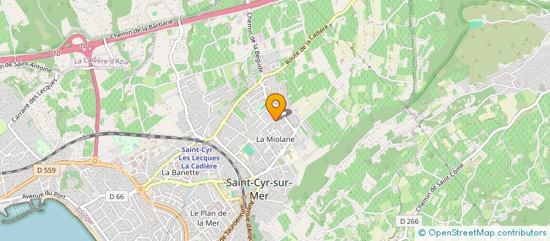 localisation de l'entreprise MADAME AXELLE VIGNERI à SAINT-CYR-SUR-MER