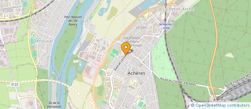 localisation de l'entreprise MADAME AYA ABEGHRAZ  ACHERES