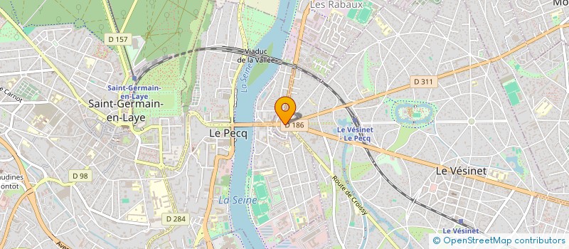 localisation de l'entreprise MADAME AYA AGOUNI  LE VESINET