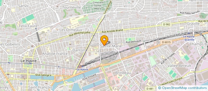 localisation de l'entreprise MADAME AYA AZIZI  LE HAVRE