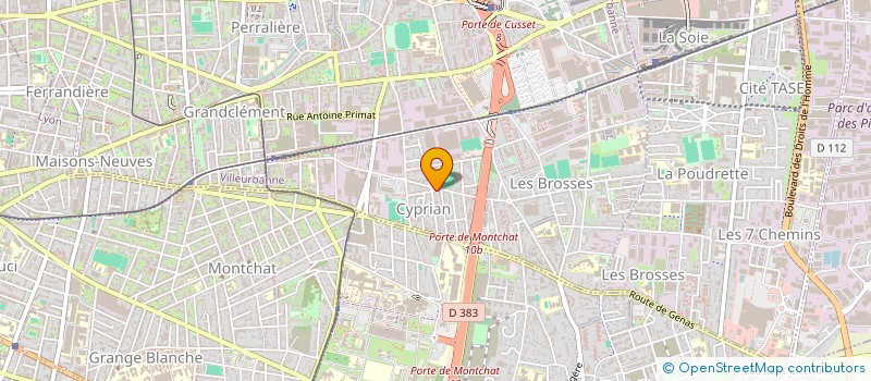 localisation de l'entreprise MADAME AYA BELAL  VILLEURBANNE