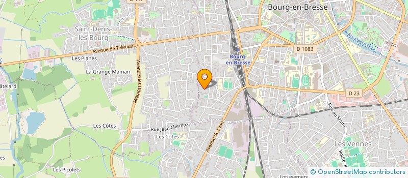 localisation de l'entreprise MADAME AYA DEGINNI  BOURG-EN-BRESSE