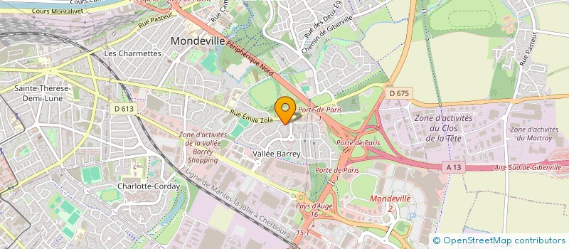 localisation de l'entreprise MADAME AYA ESTELLE KOUAKOU  MONDEVILLE