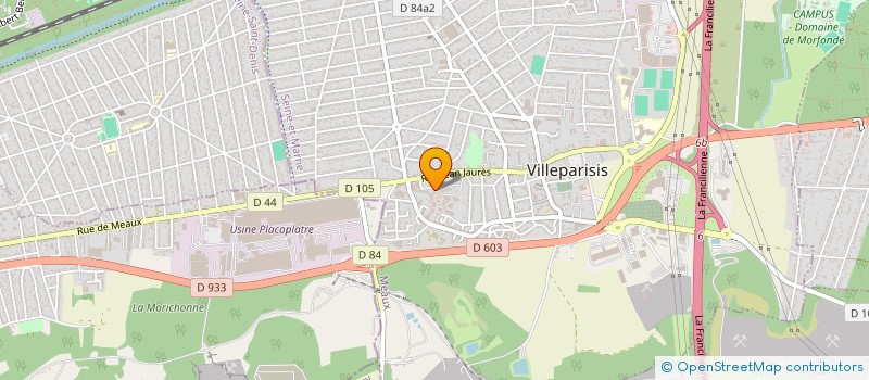 localisation de l'entreprise MADAME AYA ESTHER N'GUESSAN  VILLEPARISIS