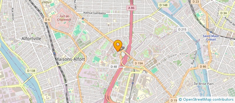 localisation de l'entreprise MADAME AYA GHARBI à MAISONS-ALFORT