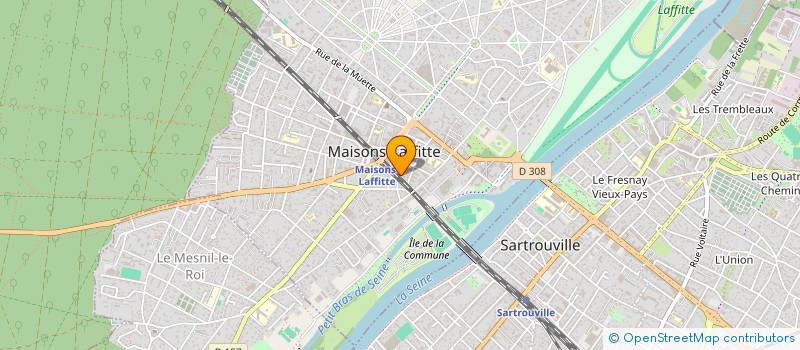 localisation de l'entreprise MADAME AYA RACHIDI à MAISONS-LAFFITTE