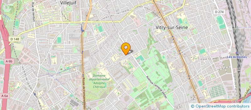 localisation de l'entreprise MADAME AYA SAIDANE  VITRY-SUR-SEINE