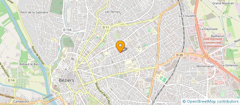localisation de l'entreprise MADAME AYABA LANWLOUVI  BEZIERS