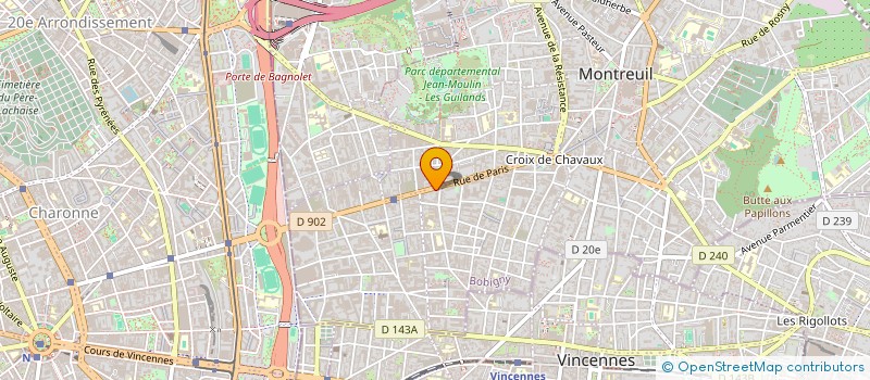 localisation de l'entreprise MADAME AYAD BOUZINBA à MONTREUIL