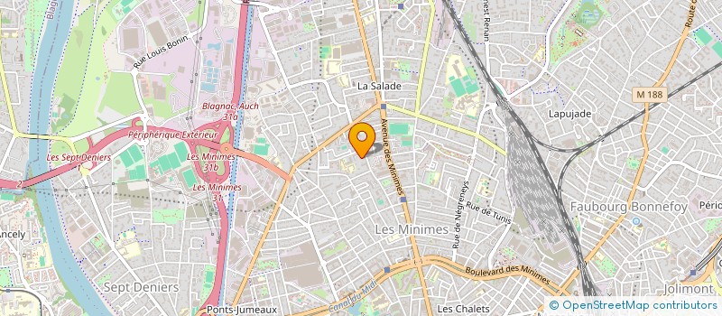 localisation de l'entreprise MADAME AYCHAT SADOULAEVA à TOULOUSE