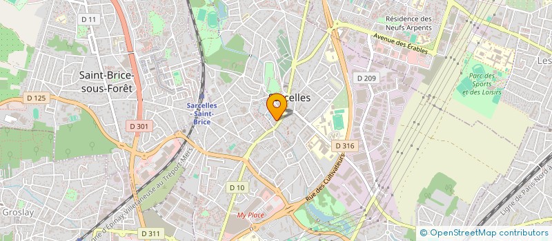 localisation de l'entreprise MADAME AYDA APKARYAN à SARCELLES
