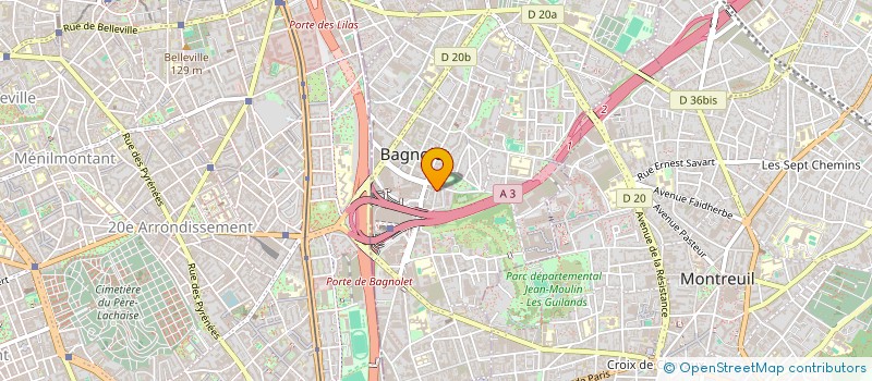 localisation de l'entreprise MADAME AYDA-SU NUROGLU à BAGNOLET