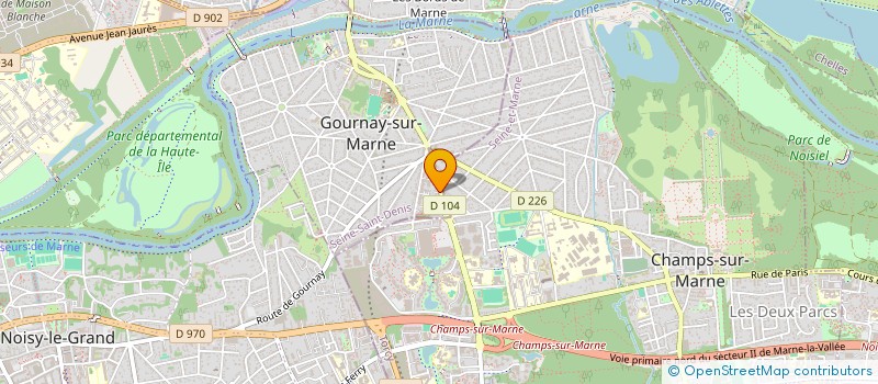 localisation de l'entreprise MADAME AYELE ECOUE à GOURNAY SUR MARNE