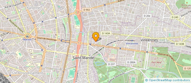 localisation de l'entreprise MADAME AYESSI HESSEL à VINCENNES