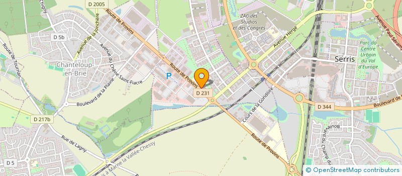 localisation de l'entreprise MADAME AYLIN IUSUF  MONTEVRAIN