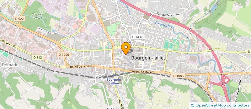 localisation de l'entreprise MADAME AYMEE FAURE  BOURGOIN-JALLIEU