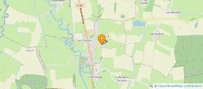 localisation de l'entreprise MADAME AYMEE LAURENT  CORMATIN