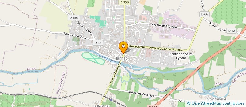 localisation de l'entreprise MADAME AYMELINE LEULIET à JARNAC