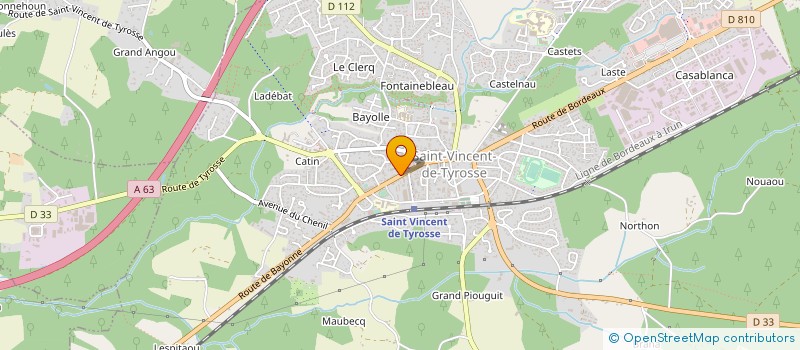 localisation de l'entreprise MADAME AYNUR BOLAT à SAINT-VINCENT-DE-TYROSSE