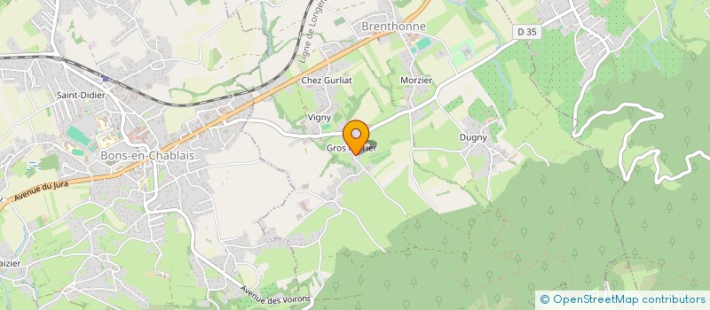 localisation de l'entreprise MADAME AYNUR GEMICI  BRENTHONNE