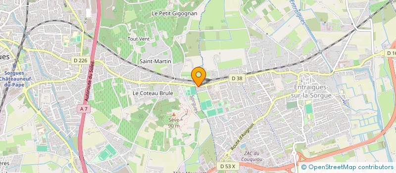 localisation de l'entreprise MADAME AYNUR OZTURK  ENTRAIGUES-SUR-LA-SORGUE