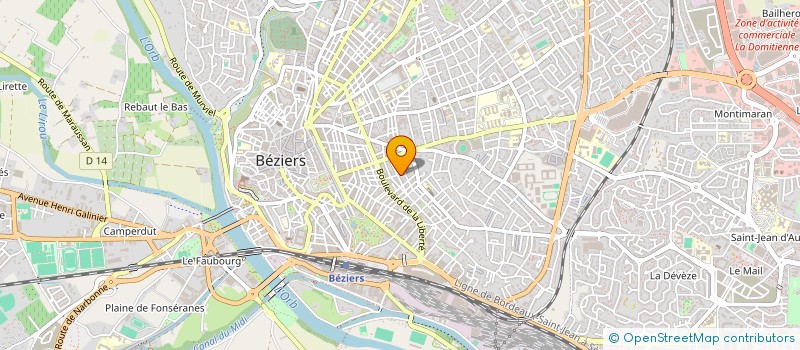 localisation de l'entreprise MADAME AYSE AYDINOZ  BEZIERS