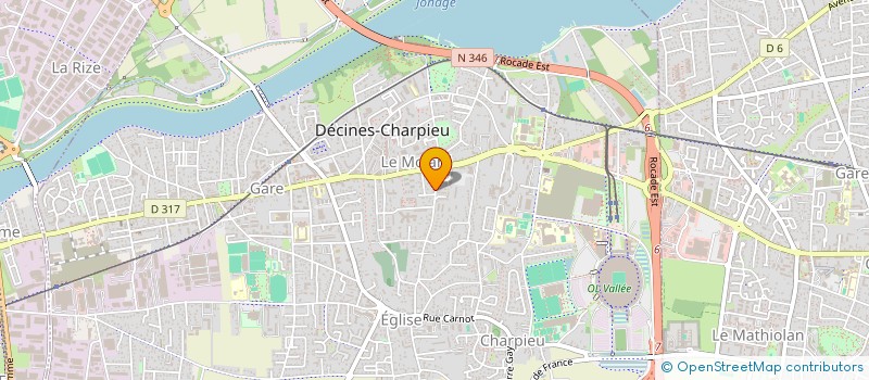 localisation de l'entreprise MADAME AYSE MERAL  DECINES-CHARPIEU