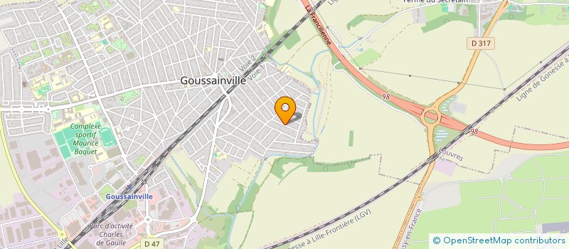 localisation de l'entreprise MADAME AYSEL PEKER  GOUSSAINVILLE