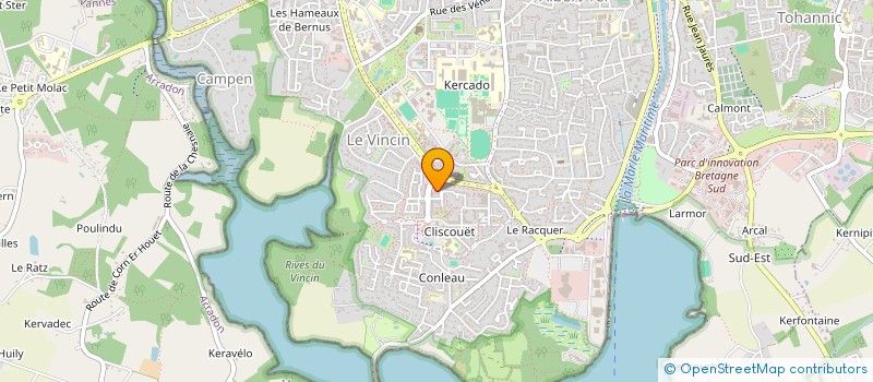 localisation de l'entreprise MADAME AYSSELINE HEILIGERS à VANNES