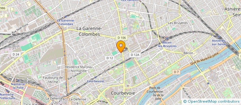 localisation de l'entreprise MADAME AYWENN DEMONTROND à COURBEVOIE