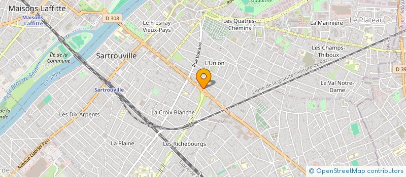 localisation de l'entreprise MADAME AZADEH SOLTANI  SARTROUVILLE