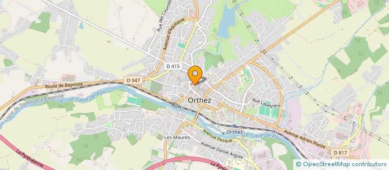 localisation de l'entreprise MADAME AZAIS PARDINI  ORTHEZ