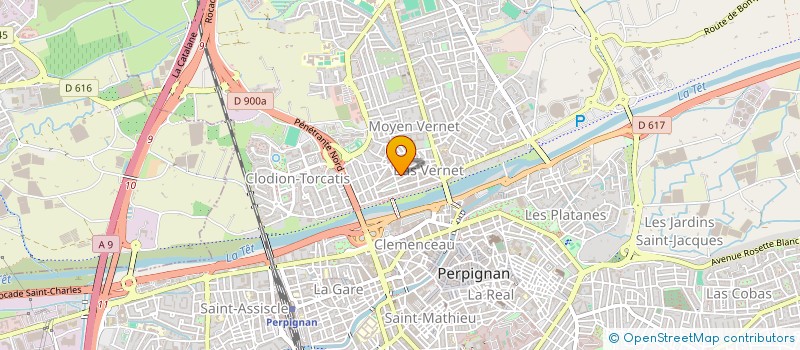 localisation de l'entreprise MADAME AZAM MAROOFKHAIL  PERPIGNAN