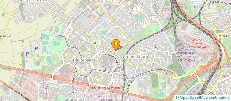 localisation de l'entreprise MADAME AZATOUI TCHOBANJAN à STRASBOURG