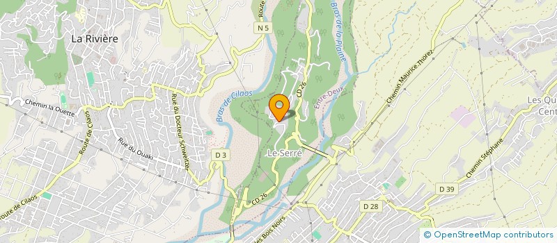 localisation de l'entreprise MADAME AZELINE RIVIERE  ENTRE-DEUX