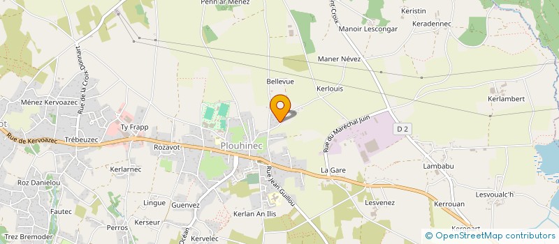 localisation de l'entreprise MADAME AZILIS FLEOUTER  PLOUHINEC