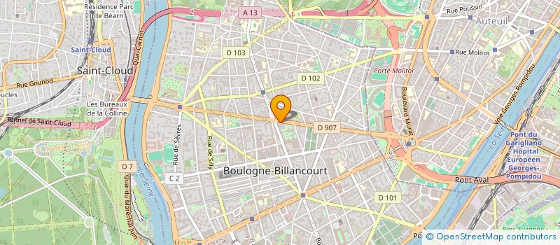 localisation de l'entreprise MADAME AZIZA AMIRA à BOULOGNE-BILLANCOURT