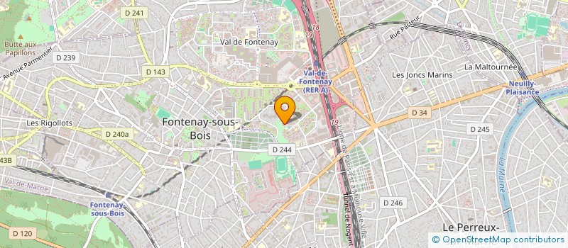 localisation de l'entreprise MADAME AZIZA ANSAR à FONTENAY-SOUS-BOIS