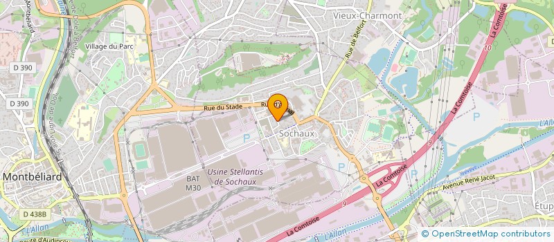 localisation de l'entreprise MADAME AZIZA BCHIRI  SOCHAUX