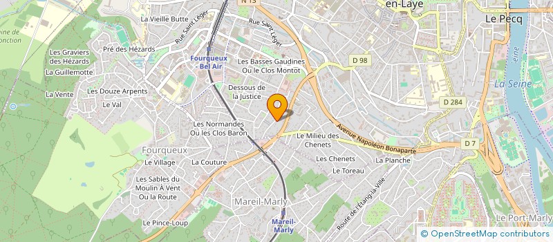 localisation de l'entreprise MADAME AZIZA BEN GHOZZIA  SAINT-GERMAIN-EN-LAYE