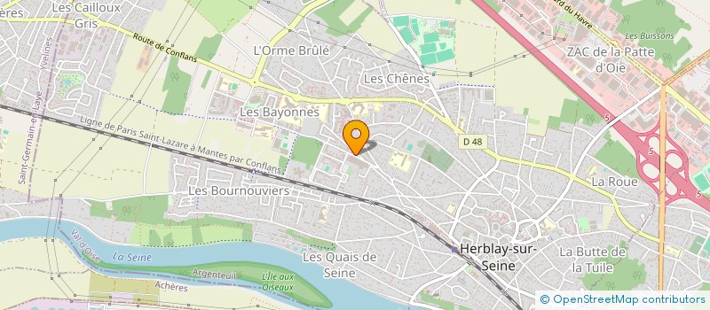 localisation de l'entreprise MADAME AZIZA BENALI à HERBLAY-SUR-SEINE