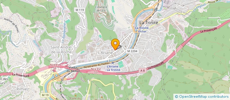 localisation de l'entreprise MADAME AZIZA BENYAICH à NICE